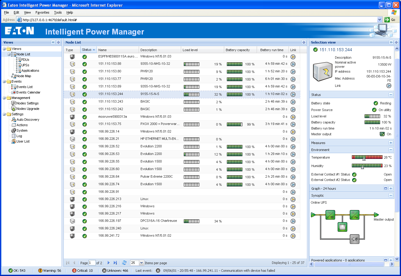 Eaton Intelligent Power Manager (IPM) software NSSE