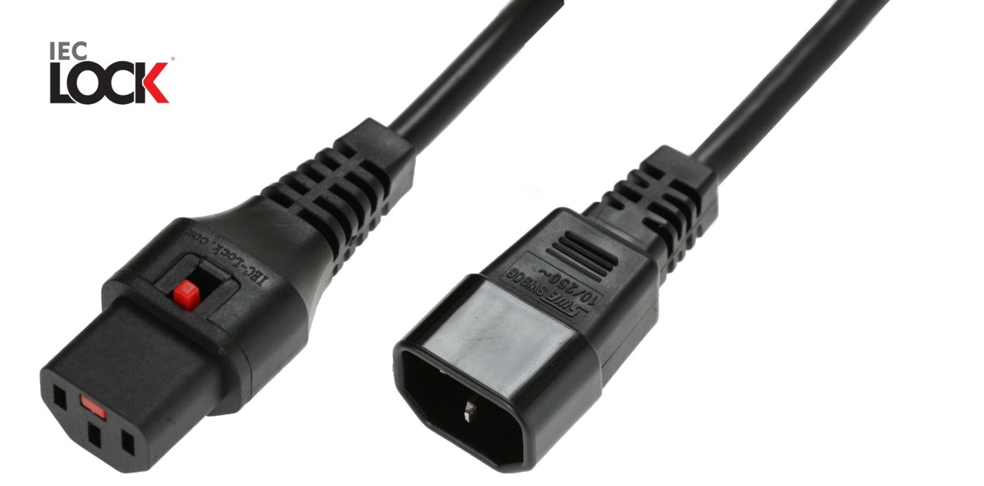 IEC Lock Cable, C13 C14 NSSE